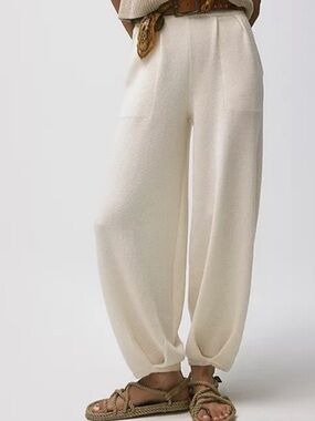 Free People Beach freya Knit Pants Balloon Tapered Wide Leg Pant Womens XS